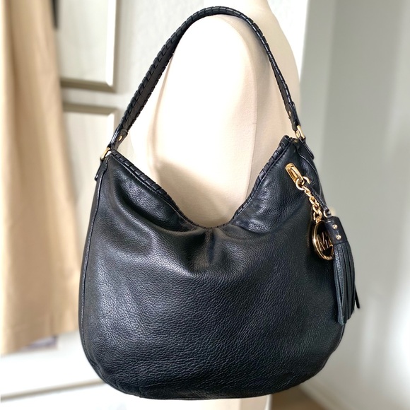 Michael Kors Large Leather Whipstitch Lydia Hobo - Picture 1 of 11